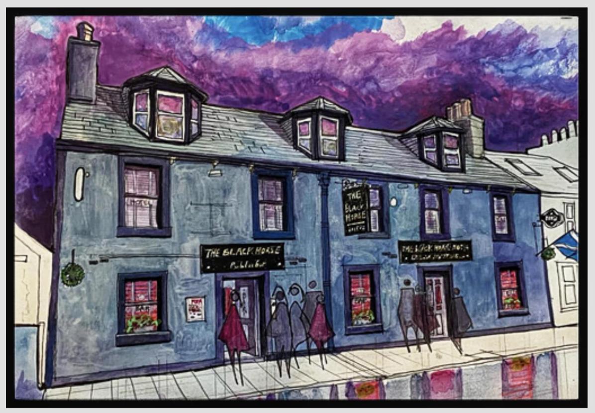 The Blackhorse Accommodation นิวตันสจวร์ต ภายนอก รูปภาพ